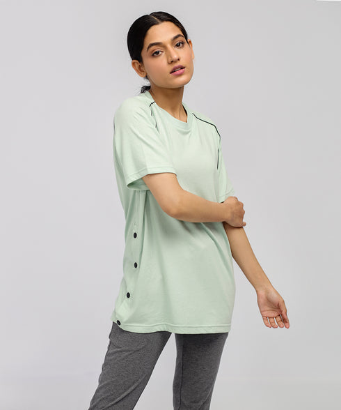 Women's Snap Button Tee